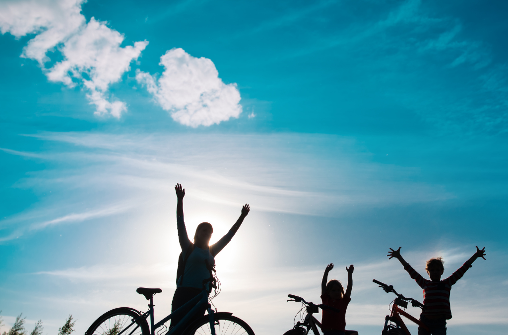 Sortie vélo en famille avec le PLPR
